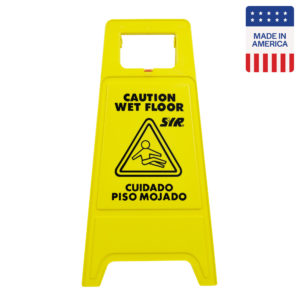 Yellow Folding A-Sign - English/Spanish
