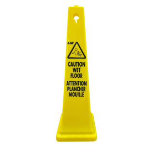 Tall Caution Cone - English/French
