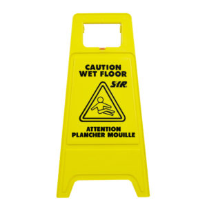 Yellow Folding A-Sign - English/French